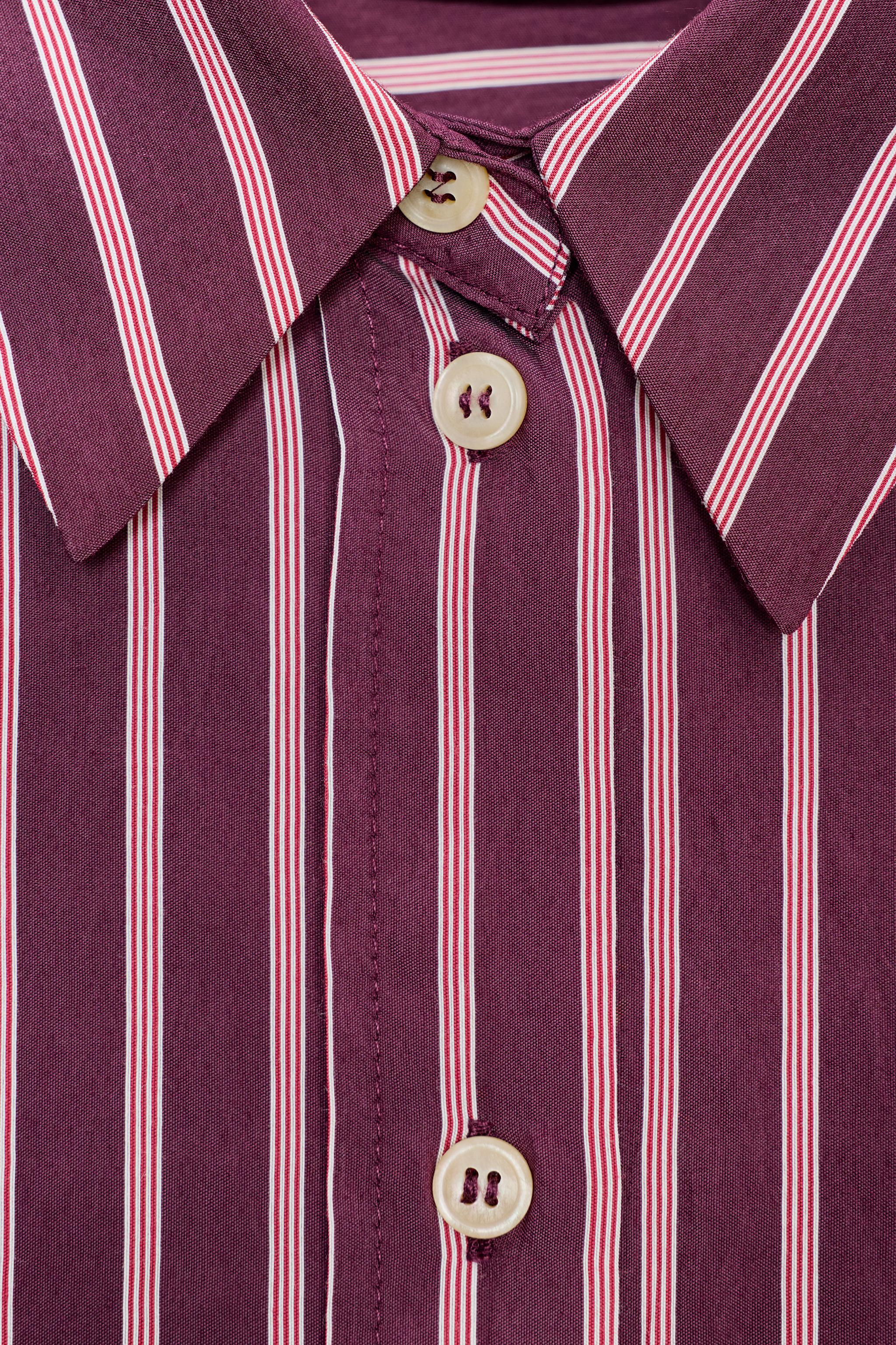 CHEMISE OVERSIZE EN POPELINE À RAYURES